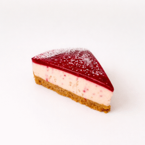 Ելակով - Ելակի կոնֆի, մակով բիսկվիթ, սերուցքային պանրով կրեմ